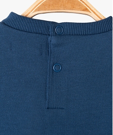 sweat a message bebe garcon bleu sweatsE653101_3