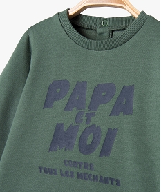 sweat a message bebe garcon vert sweatsE653201_2