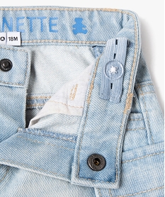 short en jean avec poches a rabat bebe garcon - lulucastagnette bleu shortsE654401_2