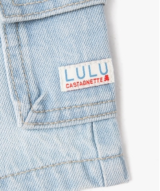 short en jean avec poches a rabat bebe garcon - lulucastagnette bleu shortsE654401_3