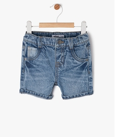short en jean delave bebe garcon bleu shortsE654501_4