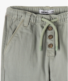 pantalon en denim colore bebe garcon vert pantalonsE654701_2