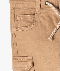 pantalon avec poches a rabat bebe garcon orange pantalonsE654901_2