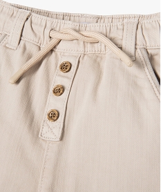 pantalon en denim colore bebe garcon beige pantalonsE655201_2