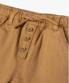 pantalon en denim colore bebe garcon orange pantalonsE655301_2