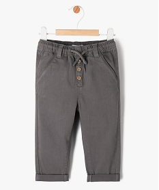 GEMO Pantalon en denim coloré bébé garçon Gris