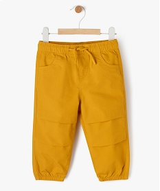 pantalon parachute en toile bebe garcon jaune pantalonsE655701_1