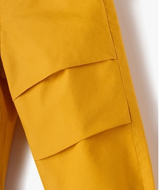 pantalon parachute en toile bebe garcon jaune pantalonsE655701_2