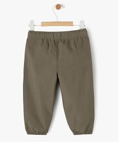 pantalon parachute en toile bebe garcon vert pantalonsE655801_3