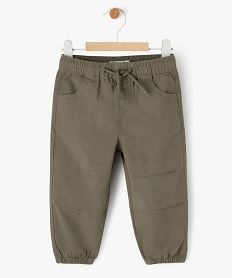pantalon parachute en toile bebe garcon vert pantalonsE655801_4