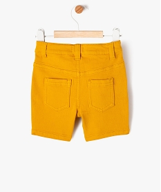 short slim uni en toile extensible bebe garcon orangeE658101_4