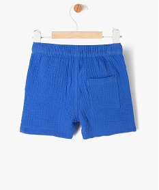 short en gaze de coton bebe garcon bleuE658401_3