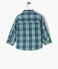 ensemble 2 pieces chemise et tee-shirt bebe garcon - lulucastagnette vert chemisesE660301_4