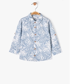 GEMO Chemise à motif feuillage bébé garçon blanc standard