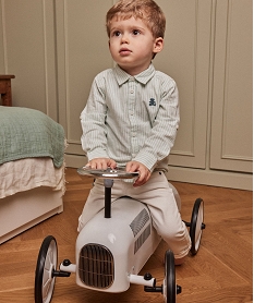 GEMO Chemise rayée bébé garçon - LuluCastagnette blanc standard