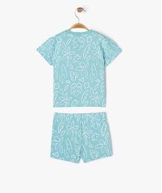 ensemble short tee-shirt manches courtes imprimes bebe garcon bleu shortsE661701_3