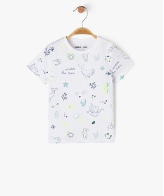 ensemble 2 pieces salopette et tee-shirt bebe garcon vert ensemblesE662001_4
