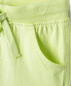 ensemble debardeur short en coton bebe garcon vertE662101_3