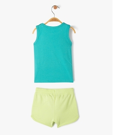 ensemble debardeur short en coton bebe garcon vertE662101_4