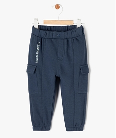 GEMO Pantalon de jogging en maille molletonné bébé garçon - LuluCastagnette bleu standard