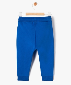 pantalon de jogging avec ceinture bord-cote bebe garcon bleuE662401_3