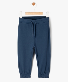 GEMO Pantalon de jogging léger bébé garçon bleu chine
