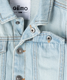 veste en jean fermeture boutons bebe garcon bleuE665001_2