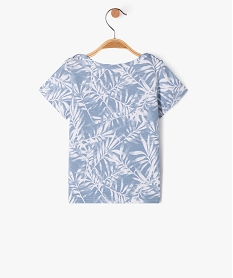 tee-shirt a manches courtes avec col bateau bebe garcon bleu tee-shirts manches courtesE669001_3