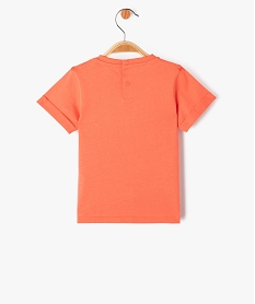 tee-shirt a manches courtes avec motif jungle bebe garcon orange tee-shirts manches courtesE670901_3