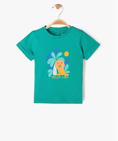 GEMO Tee-shirt à manches courtes avec motif jungle bébé garçon Vert