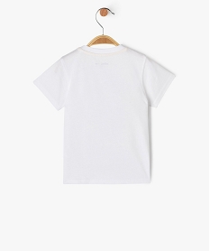 tee-shirt a manches courtes avec motif marin bebe garcon blanc tee-shirts manches courtesE671201_3