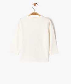tee-shirt a manches longues bebe garcon - lulucastagnette blanc tee-shirts manches longuesE671901_3