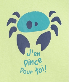 debardeur avec motif animal marin bebe garcon vert debardeursE673301_2