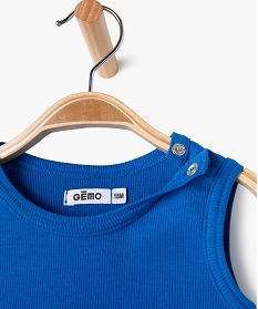 debardeur en maille cotelee bebe garcon bleu debardeursE673601_2