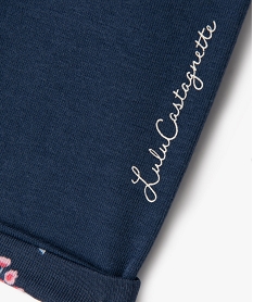 legging reversible bebe fille - lulucastagnette bleu leggingsE675001_2