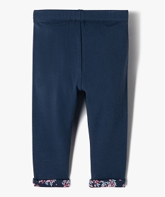 legging reversible bebe fille - lulucastagnette bleu leggingsE675001_3