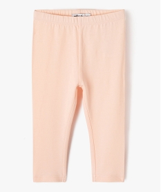 GEMO Legging long en coton stretch bébé fille Rose