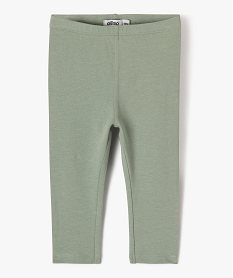 GEMO Legging long en coton stretch bébé fille kaki standard