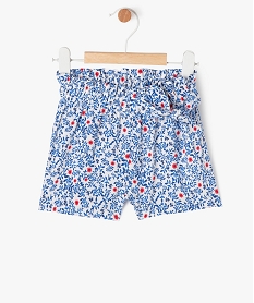 short fluide a motifs fleuris bebe fille beigeE676401_1