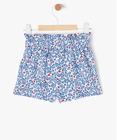 short fluide a motifs fleuris bebe fille beigeE676401_3