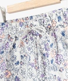 short a motifs fleuris bebe fille - lulucastagnette beige shortsE676801_2
