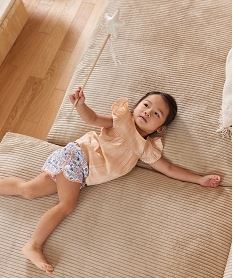 short a motifs fleuris bebe fille - lulucastagnette beige shortsE676801_4