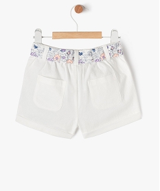 short taille haute ceinturee bebe fille - lulucastagnette beigeE676901_3