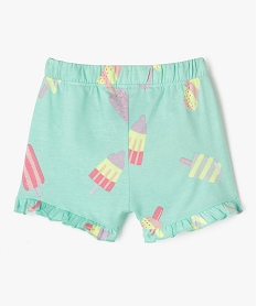 short en coton avec volants bebe fille (lot de 2) vert shortsE677801_3