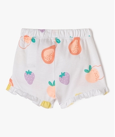 short en coton avec volants bebe fille (lot de 2) violetE678001_3