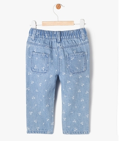 jean delave avec motifs cerises bebe fille bleu jeansE679201_3