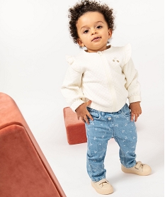 jean delave avec motifs cerises bebe fille bleu jeansE679201_4