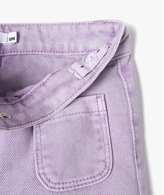 pantalon large en toile denim bebe fille violet pantalonsE679701_2
