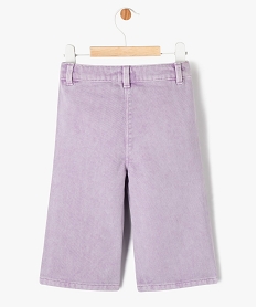pantalon large en toile denim bebe fille violet pantalonsE679701_4