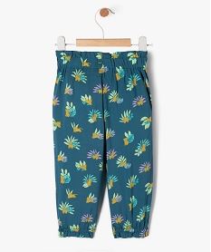 pantalon ample resserre dans le bas bebe fille bleu pantalonsE679901_3